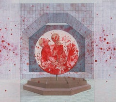 James Lewis - 1985 Acquerello, Il sangue di Patroclo I