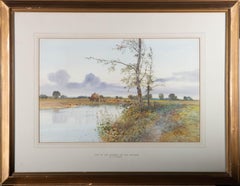 Aquarelle de M. Jackson - 1902, « Last Of The Harvest On The Welland » (La dernière de la moisson au Pays-Bas)