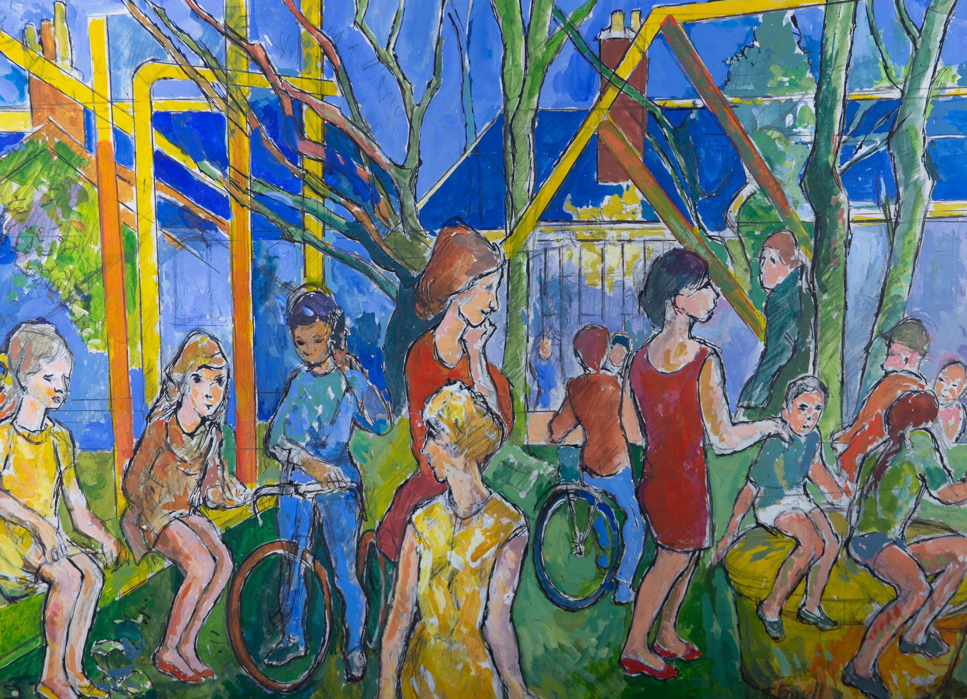 P. J. Farell - Guazzo contemporaneo, Al parco giochi in vendita 2