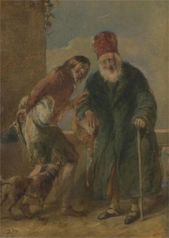 Erskine Nicol RSA ARA (1825â€“1904) - Late 19thC Watercolour, A Cheeky Propositi