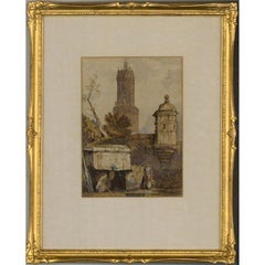 Used James Henry Charles (1851-1906) - Late 19th Century Watercolour, Water Fountain