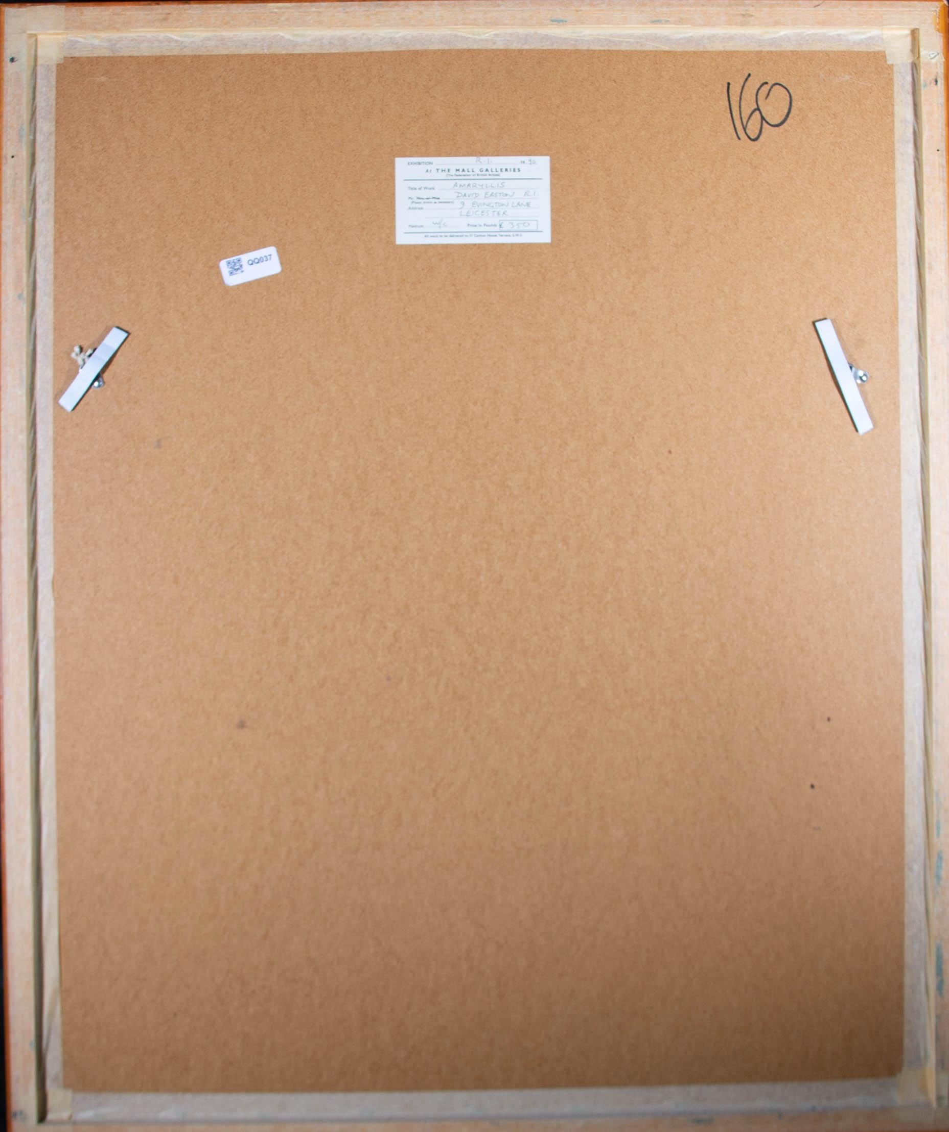 David Easton RI (1935-2019) - Acuarela firmada del siglo XX, Amarilis 3