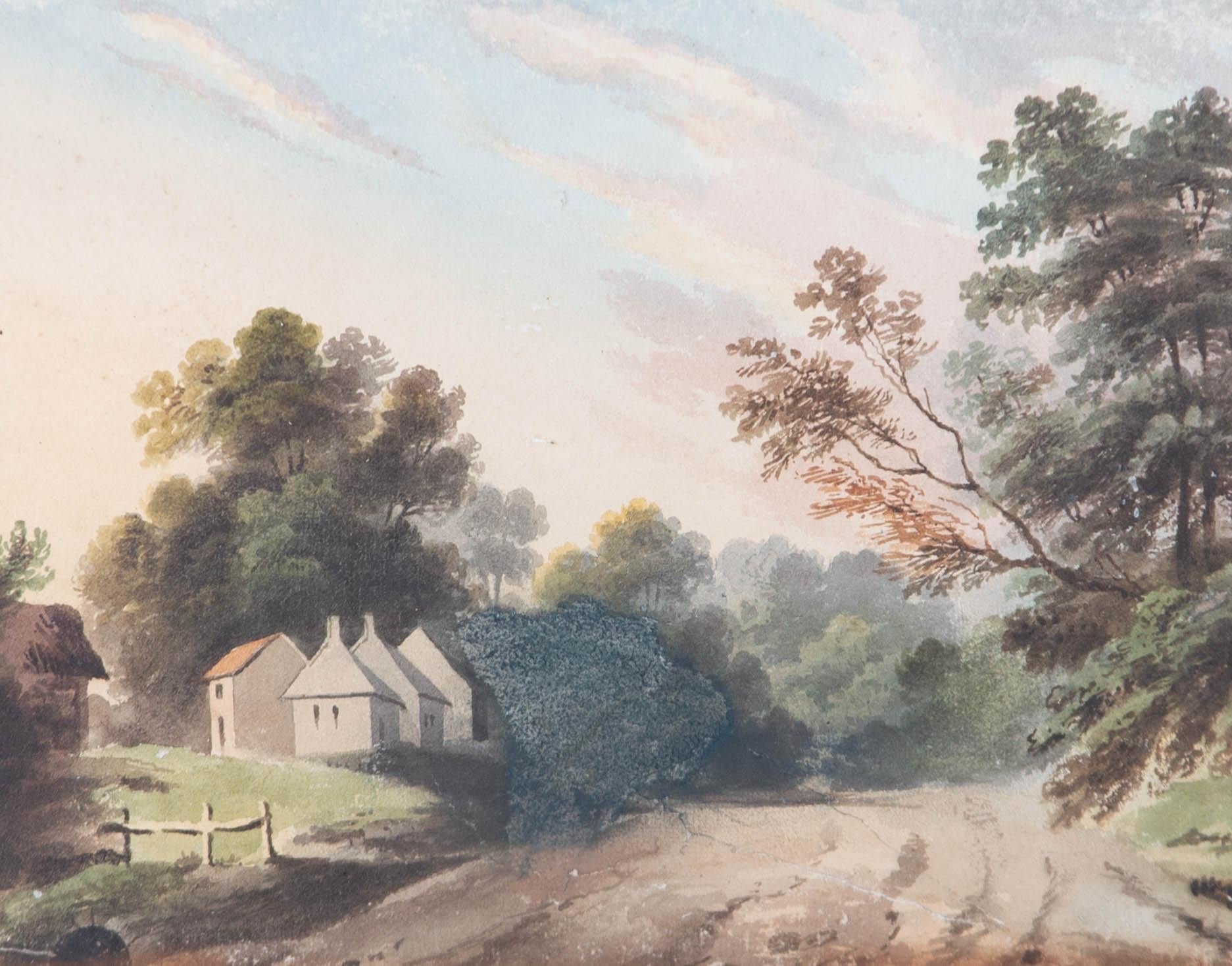 Attribué. Francis Nicholson RWS (1753-1844) - Aquarelle, Nidd, Yorkshire en vente 1