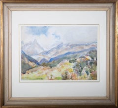 James Levin Henry (1855-1929) - 1924 Watercolour, Mountainous Landscape View