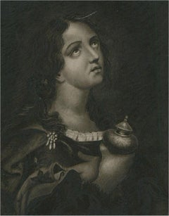 After Carlo Dolci (1616-1686) - Early 19th Century Watercolour, Mary Magdalene
