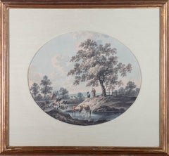 18th Century English School Watercolour - Rustic Landscape