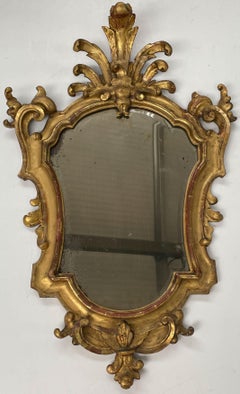 Antique Late 19th Century Florentine Foliate Mirror