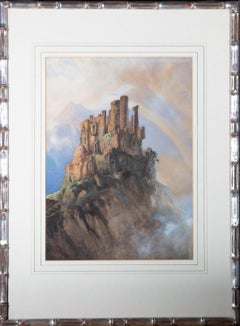 Charles Edward Wright (1830-1905) - 19th Century Watercolour, Fairytale Castle
