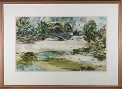 Vintage Ronald Jesty RBA (1926-2016) - 1973 Watercolour, Borrowdale, Cumbria