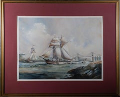 Brian Richard Entwistle - 1983 Watercolour, The Schooner 
Ebenezer
