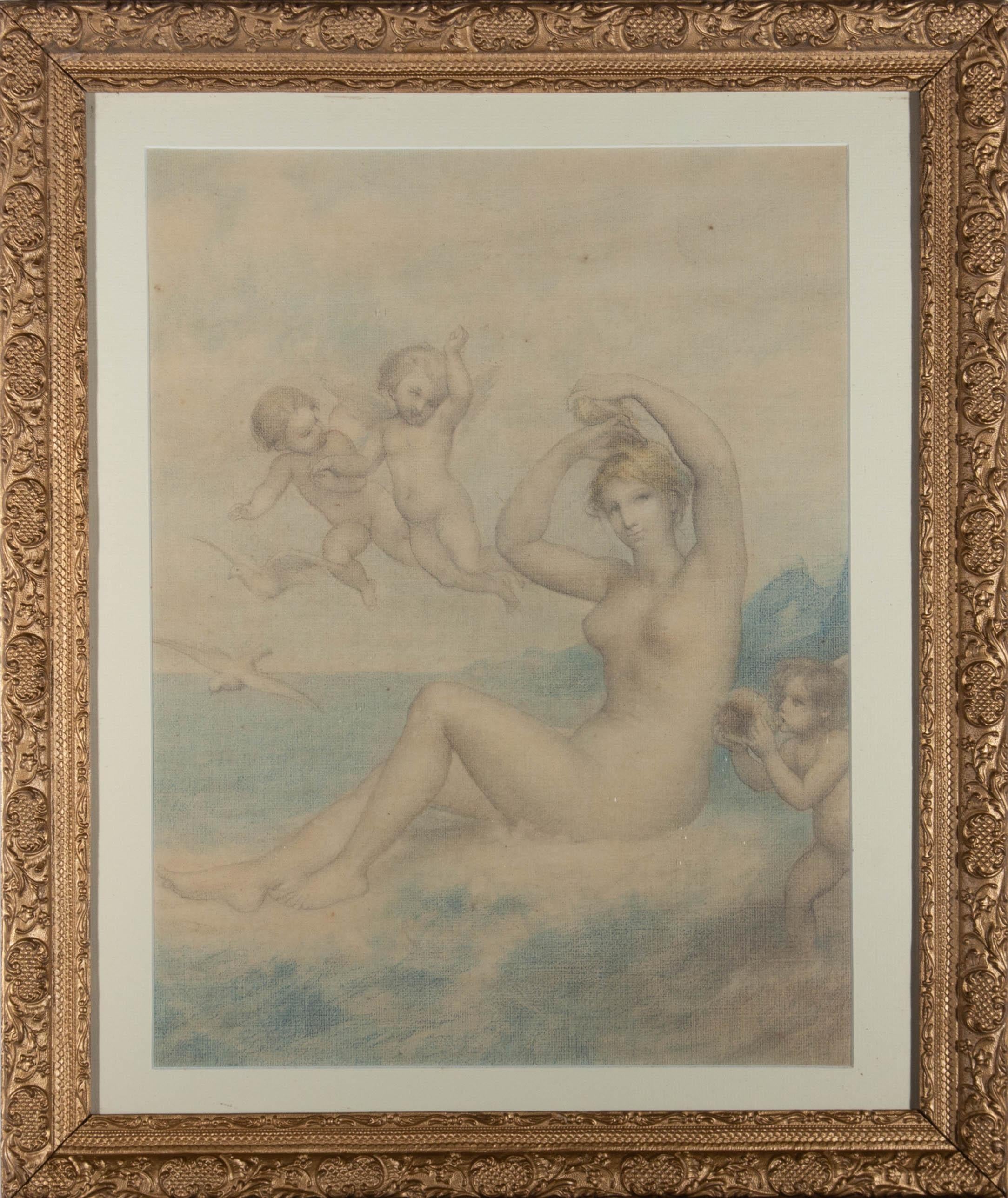 Unknown Nude - Mid 20th Century Watercolour - The Triumph Of Venus