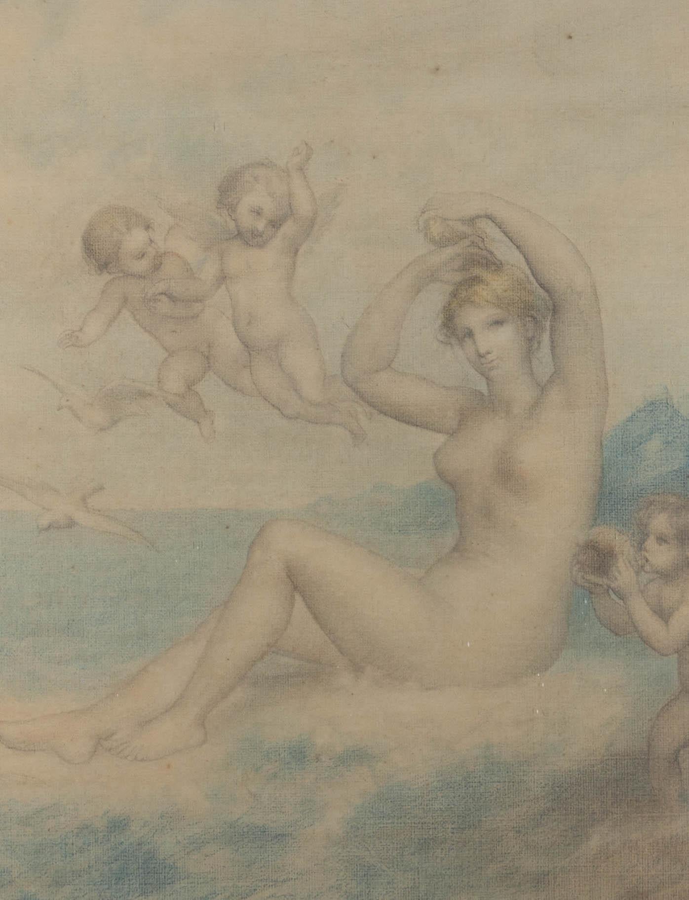 Mid 20th Century Watercolour - The Triumph Of Venus - Art by Unknown