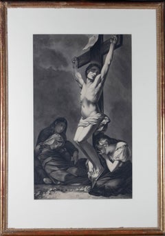 J. Forlay - 1859 Watercolour, The Swoon of the Virgin