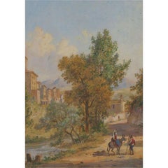 Jacob George Strutt (1784â€“1867) - 1842 Gouache, Continental Summer