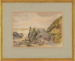 Attrib P. J. Naftel RWS (1817-1891) - Late 19th Century Watercolour, Rocky Cove