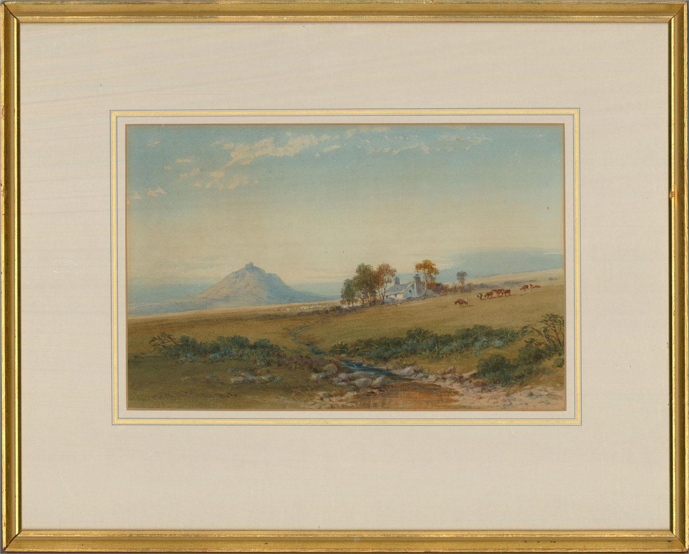 Philip Mitchell RI (1814-1896) - Watercolour, Brent Tor from Black Down For Sale 2