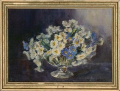 Marion Broom RWS (1878-1962) - Aquarellvase mit Blumenmuster aus dem frühen 20. Jahrhundert