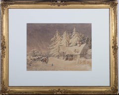 1860 Watercolour - Snowstorm