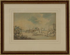 Atrrib. Thomas Rowlandson (1757-1827) - c. 1798 Acuarela, El comienzo