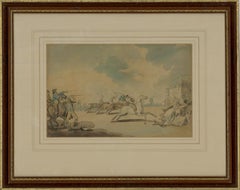 Atrrib. Thomas Rowlandson (1757â€“1827) - c. 1798 Watercolour, The Start