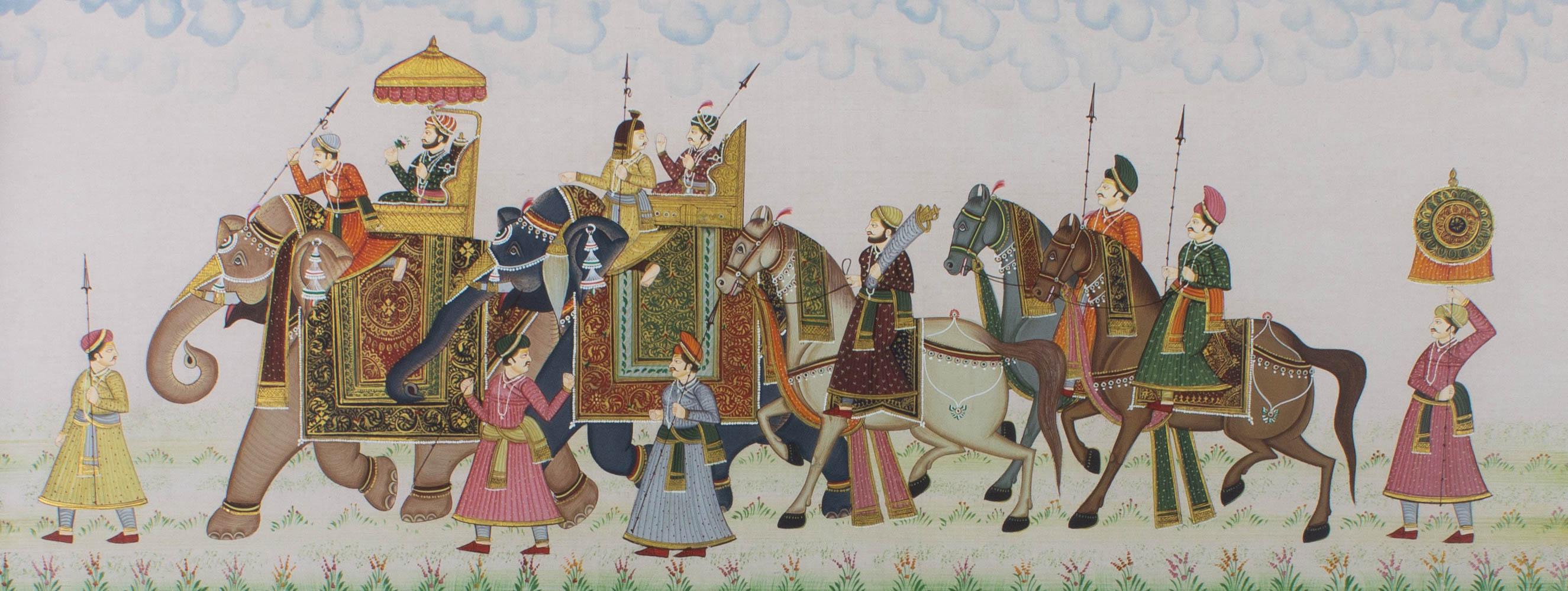 20th Century Gouache - Royal Procession - Art by Unknown