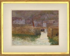 A. B. Furneaux - Early 20th Century Watercolour, Mousehole Harbour