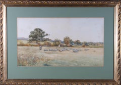 Vintage W. J. Marby - 1901 Watercolour, Out To Pasture
