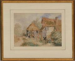 David Cox Snr. OWS (1783-1859) – „The Rundown Cottage“, Aquarell aus dem frühen 19. Jahrhundert