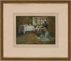 Sydeny H. Glover after Frank Bramley - 1911 Watercolour, A Hopeless Dawn