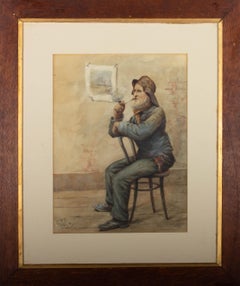 RFB After Frederick McNamara Evans (1859-1929)) - 1894 Watercolour, A Fisherman
