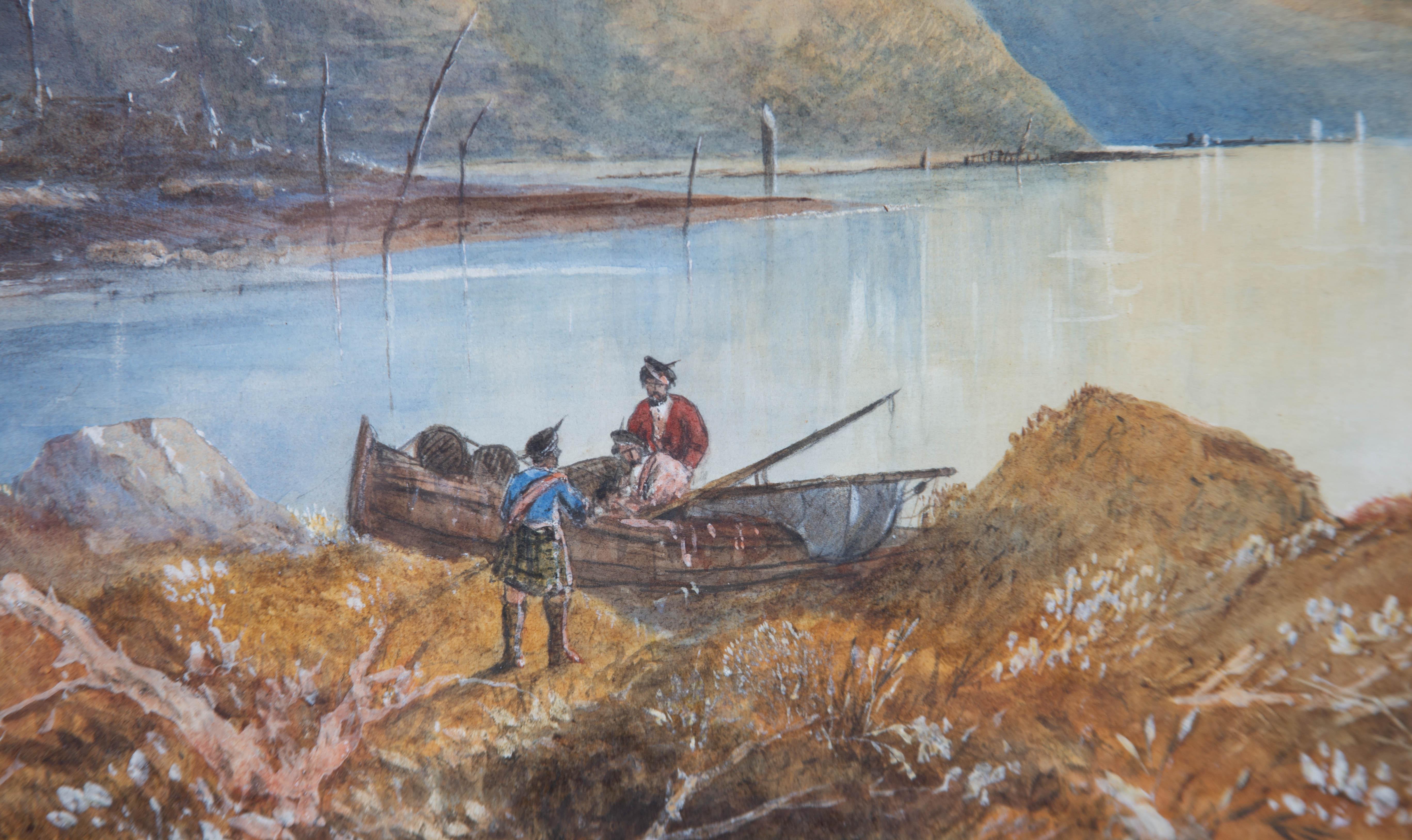John Francis Salmon (1808-1886) - Signed 1881 Watercolour, Scottish Landscape 4