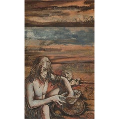 Rodolfo De Sanctis (b.1936) - 1966 Watercolour, The Island