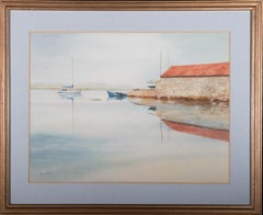 Joel Rawe – Zeitgenössisches Aquarell, The River Exe in Topsham