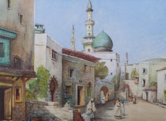 Mid 20th Century Watercolour - North-African Street
