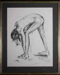2003 Charcoal Drawing - Nude Study