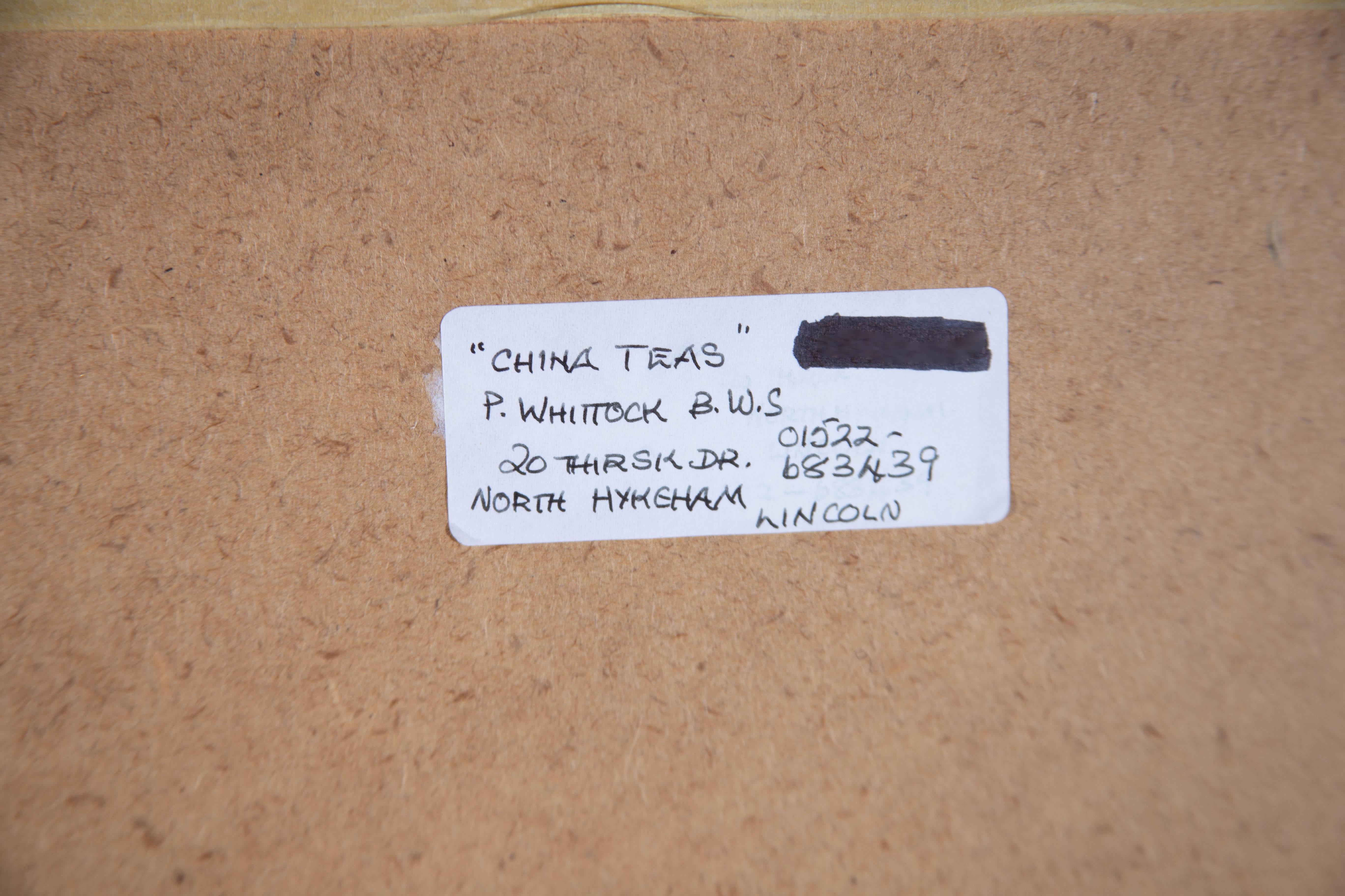 Peter Whittock - 1995 Watercolour, China Teas For Sale 3