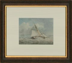 John Cleveley the Younger (1747-1786) - 18th Century Watercolour, Cutter at Sea