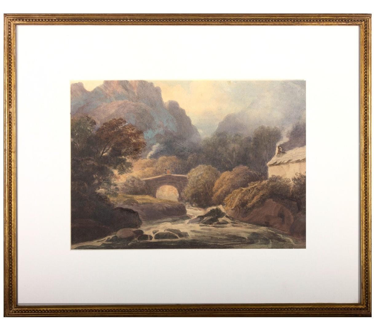 John Varley (1778-1842) - Early 19th Century Watercolour, Mountain Valley 3