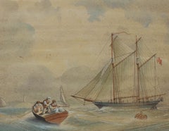 Follower of J.W. Carmichael (1800-1868) - Early 19th Century Watercolour, Ketch
