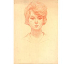 Samouil Grigorievich Nevelshtein (1903-1983) - Crayon du milieu du XXe siècle, Marina