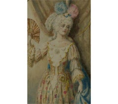 George Gatcombe (fl.1887-1897) - Late 19th Century Watercolour, French Beauty