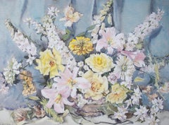 Phyllis I. Hibbert (b.1903) - Early 20th Century Watercolour, Mixed Flowers