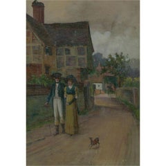 John Frederick Moffat - 1885 Watercolour, The Courting Couple