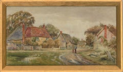 Henry John Kinnaird (1861-1929) - Late 19th Century Watercolour, Rural Hamlet