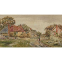 Henry John Kinnaird (1861-1929) - Late 19th Century Watercolour, Rural Hamlet
