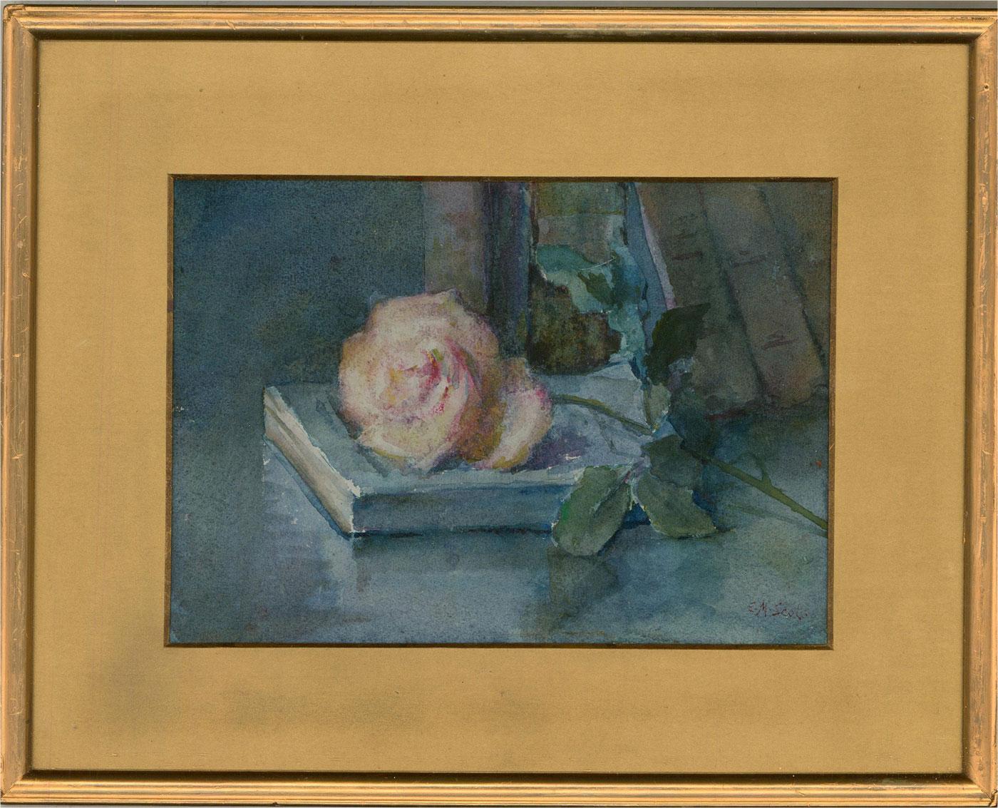 Emily Maria Scott (1832-1915) - Late 19th Century Watercolour, A Single Rose 2