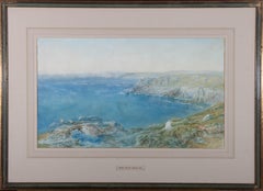 Samuel Phillips Jackson RWS (1830-1904) - 1869 Aquarelle, côte de Cornouailles