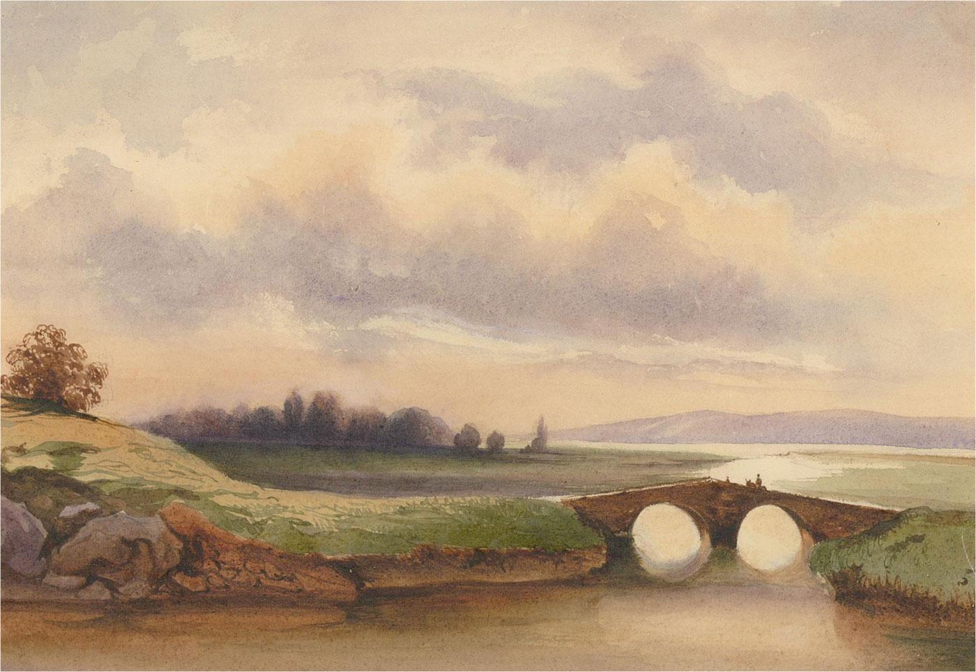 Late 19th Century Watercolour - After The Rain - Art by Unknown