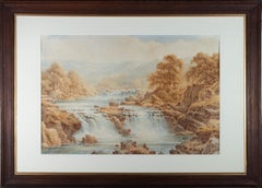 Charles A. Bool (1876-1942) - Early 20th Century Watercolour, Waterfalls