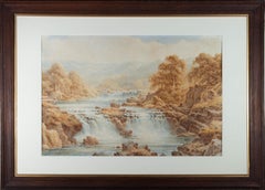 Charles A. Bool (1876-1942) - Acquerello del primo Novecento, cascate
